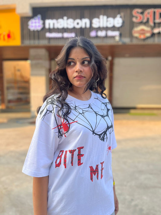 OVERSIZE T SHIRT SPIDER PRINT