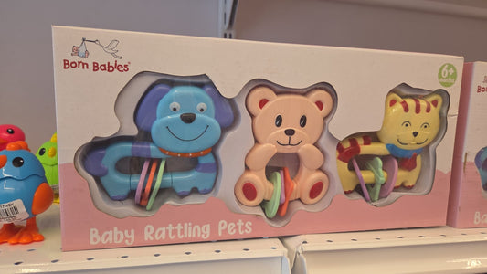 RATTLE 3 PCS MULTI COLOUR