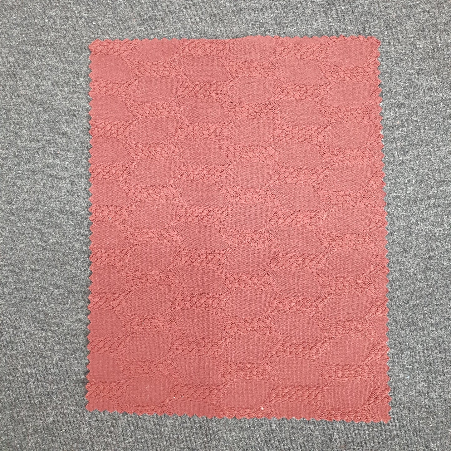 90% Polyester, 10% Spandex KNOT Fabric – 220 GSM, Woven, Unique Knot Pattern