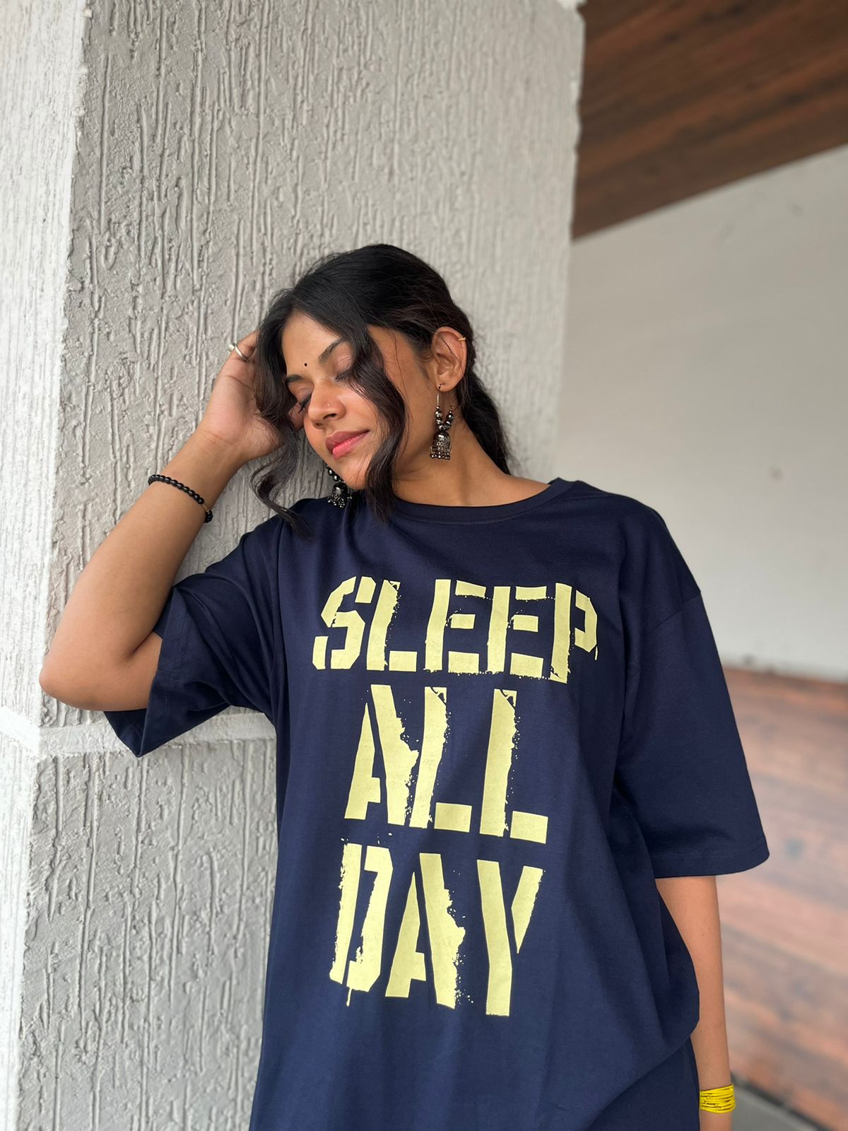 MENS PRINTED T SHIRT-SLEEP ALL DAY